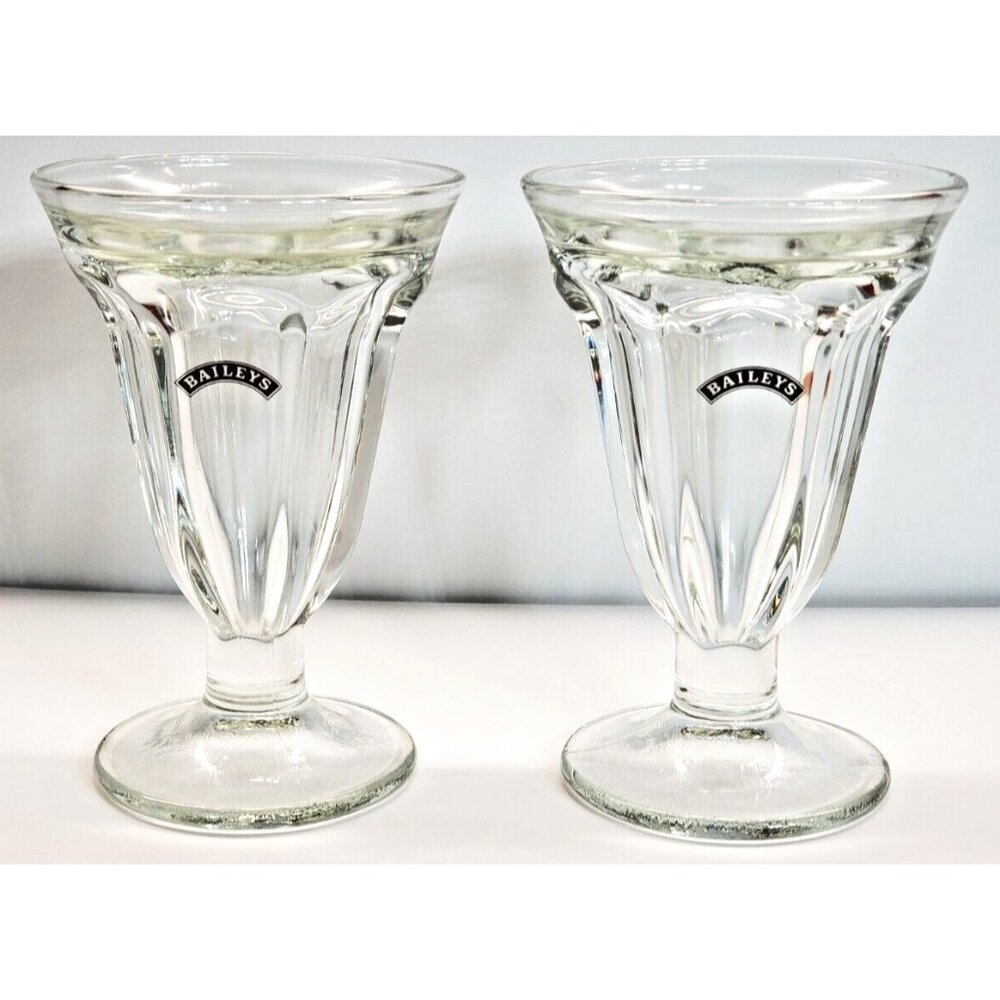 Bailey's Ice Cream Sundae Glasses Vintage Style set of 2
